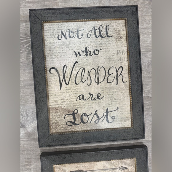 16x20” Black Framed Wall Art with Inspirational Quote - Picture 6 of 6